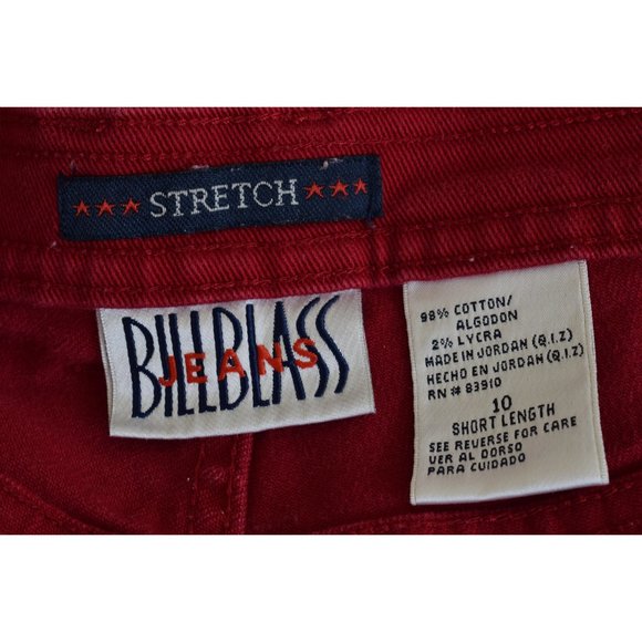 Vintage 90s Red Cotton/lycra Jeans size‎ 10 | 32 waist - Picture 10 of 10